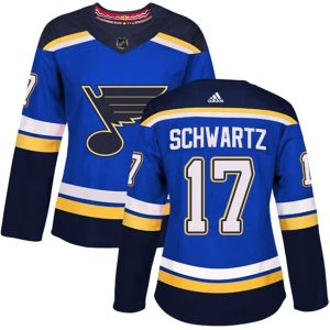 Damen St. Louis Blues Trikot Jaden Schwartz 17 Blau Authentic